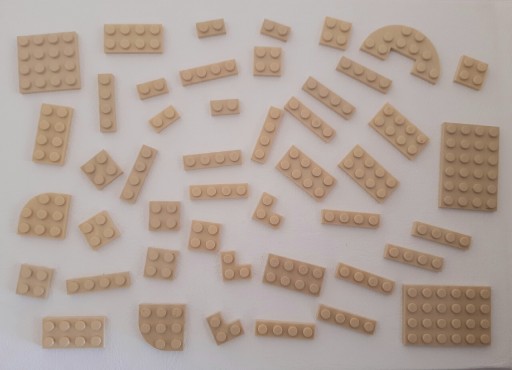 Zdjęcie oferty: Klocki Lego płytki plate różne beżowa piaskowa