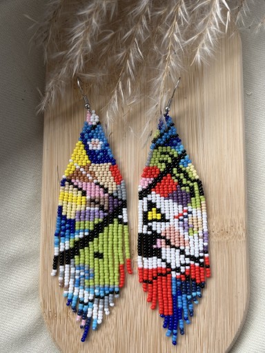 Zdjęcie oferty: Kolczyki z japońskich koralików.