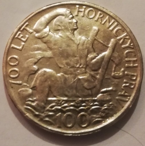 Zdjęcie oferty: Czechosłowacja 100 koron 1949 700 rocznica