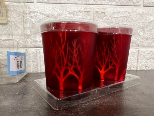 Zdjęcie oferty: Szklane świąteczne świeczniki na tealighty (2 szt)