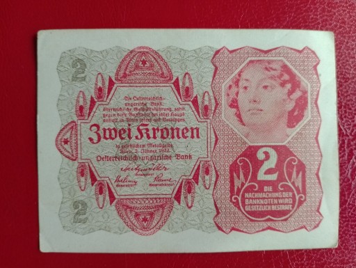 Zdjęcie oferty: Austria 2 Korony 1922r. P-74 UNC-