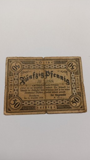 Zdjęcie oferty: 50 Pfennig 1920 rok Niemcy 