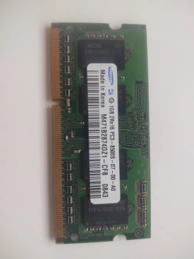 Zdjęcie oferty: Pamięć do laptopa DDR3 SODIMM 2x1GB