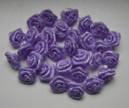 Zdjęcie oferty: Różyczki fioletowe satynowe atłasowe 8mm 10s-2,2zł