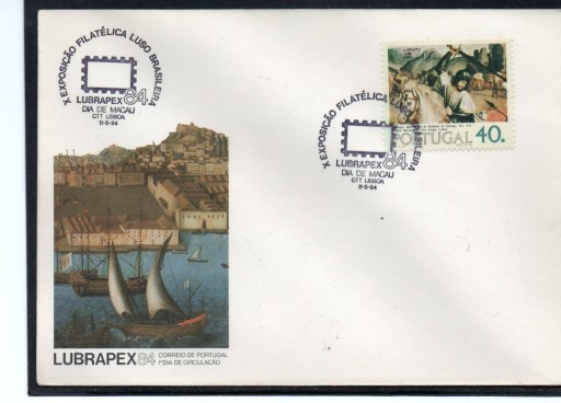 Zdjęcie oferty: Portugalia - koperta - Lubrapex 1984r.