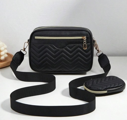 Zdjęcie oferty: Skórzana (eko skóra ) Torebka Damska - Pojemna, Złote Okucia