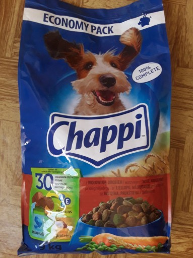 Zdjęcie oferty: CHAPPI Z WOŁOWINĄ DROBIEM SUCHA KARMA DLA PSa 9kg