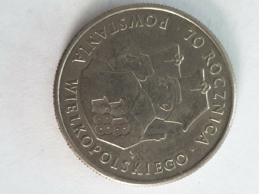 Zdjęcie oferty: Moneta 70 rocznica Powstania Wielkopolskiego 1988r