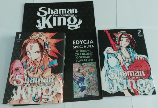 Zdjęcie oferty: Manga Shaman King Król Szamanów Tomy 1-2 Plakat