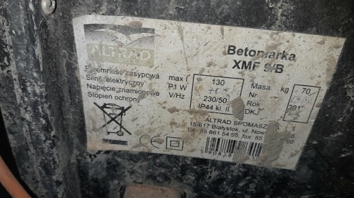 Zdjęcie oferty: betoniarka xmf 9/b altrad