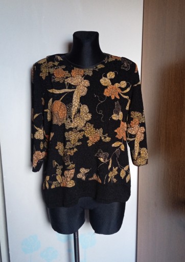 Zdjęcie oferty: Czarna bluzka jesienne kolory r. 46/48