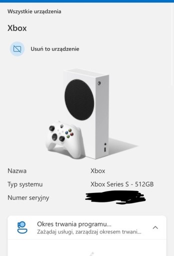 Zdjęcie oferty: Xbox series s 512gb