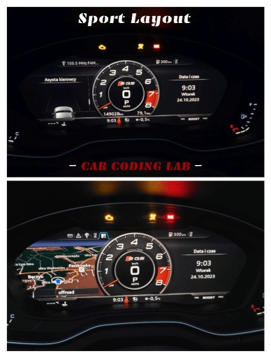 Zdjęcie oferty: Audi sport layout, czytanie znakow, android auto doposażanie kodowawnia
