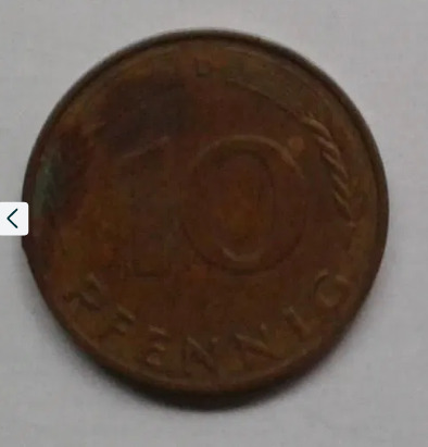 Zdjęcie oferty: Moneta niemiecka 10 PFENNIG fenigów BRD RFN z 1989