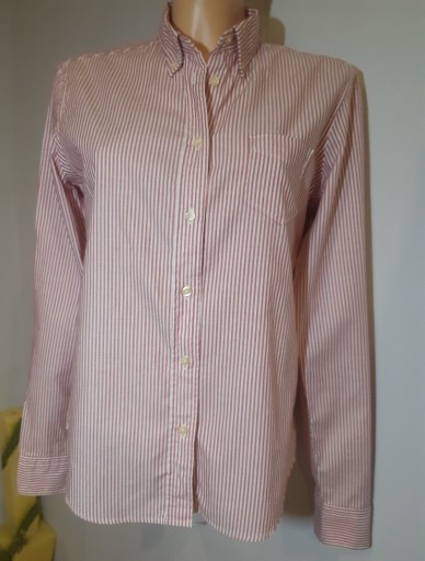 Zdjęcie oferty: Koszula paski biało różowe GANT M L bluzka 