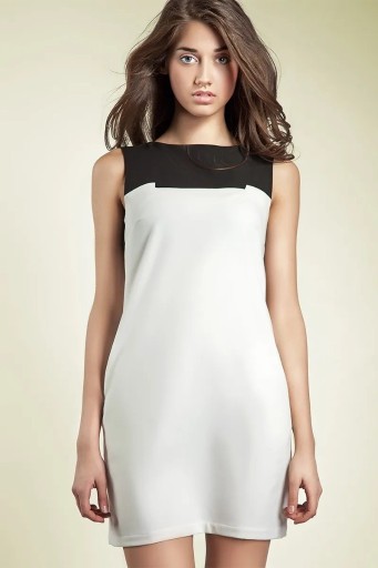 Zdjęcie oferty: Czarująca sukienka dwukolorowa - biały