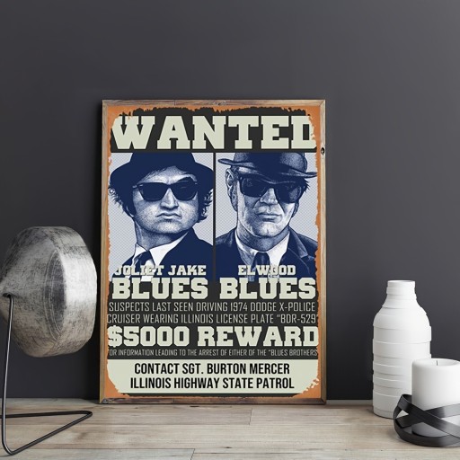 Zdjęcie oferty: PLAKAT BLUES BROTHERS film WANTED