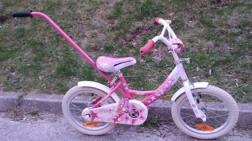 Zdjęcie oferty: POLSKI rower dla dziewczynki 16' z prowadnikiem