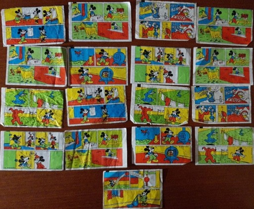 Zdjęcie oferty: 17 historyjki z gum Donald Mickey Goofy Pluto