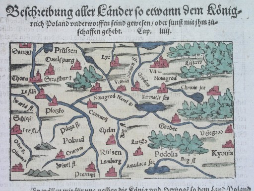 Zdjęcie oferty: 1572 oryginał MAPA POLSKI WARSZAWA KRAKÓW WROCŁAW