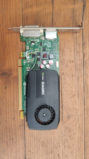 Zdjęcie oferty: NVIDIA Quadro K600 test w 3DMark 1GB DP DVI-I Low Profile