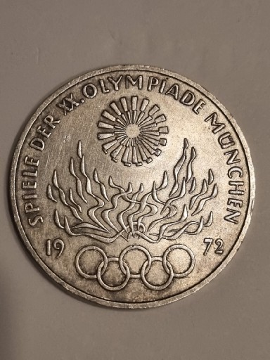 Zdjęcie oferty: 10 MARK SILVER 1972 GERMANY OLYMPIC STADIUM 