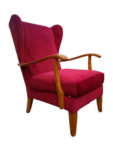 Zdjęcie oferty: Vintage fotel dębowy, lata 50.