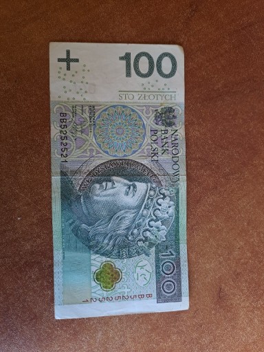 Zdjęcie oferty: Banknot 100zl seria BB