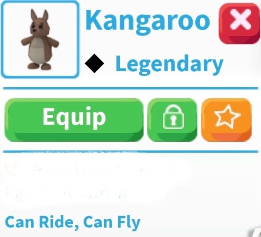 Zdjęcie oferty: Adopt me pet kangaroo R F