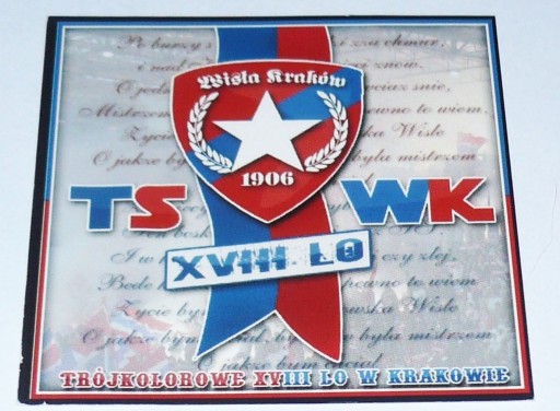 Zdjęcie oferty: Vlepka wlepka Wisła Kraków XVIII LO