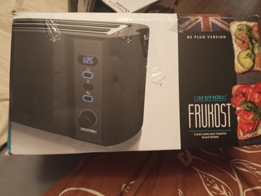 Zdjęcie oferty: Nowy czarny toster 4 kromkowy arendo