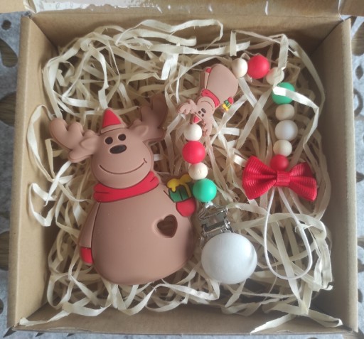 Zdjęcie oferty: Box na prezent dla niemowlaka świąteczny 