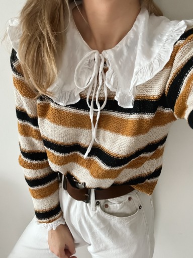 Zdjęcie oferty: Sweterek bawełniany Zara paski kolorowy A9