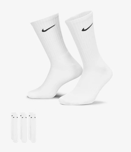 Zdjęcie oferty: Długie skarpety męskie Nike białe.  3 pary