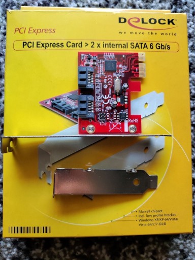 Zdjęcie oferty: Karta adapter Delock PCI Express Card 2x 6Gb SATA