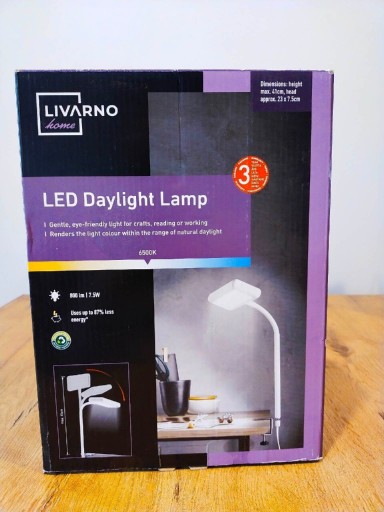 Zdjęcie oferty: Lampka LED Z Zaciskiem Na Biurko 