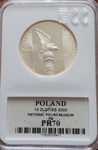 Zdjęcie oferty: 10 zł. Muzeum Polskie Rapperswilu 2000 Gcn pr70