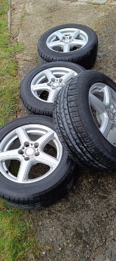 Zdjęcie oferty: Mercedes Benz Felgi z oponami Dunlop letnie 5x112