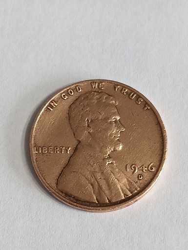 Zdjęcie oferty: 1 cent 1946 D USA 