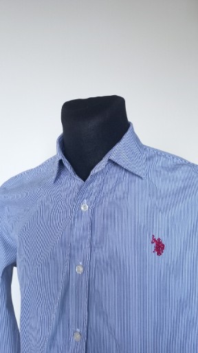 Zdjęcie oferty: niebieska męska koszula Polo U.S. Assn. slim fit 