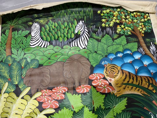 Zdjęcie oferty: Obraz na płótnie zwierzeta w dżungli 50x60 cm