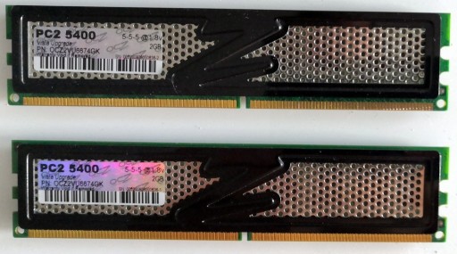 Zdjęcie oferty: Pamięć DDR2 4GB 667MHz PC5400 OCZ Vista 2x2GB