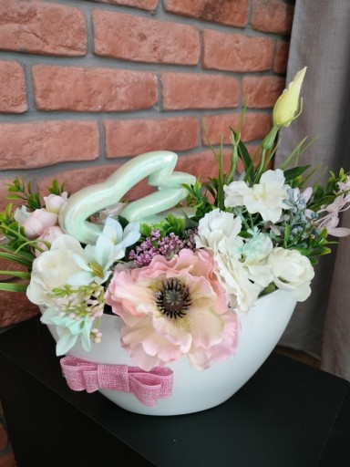 Zdjęcie oferty: Stroik świąteczny Flowerbox na stół wielkanocny 