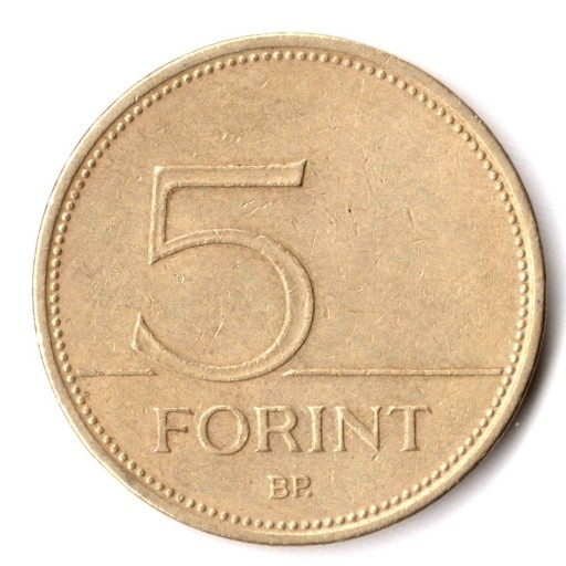 Zdjęcie oferty: WĘGRY, 5 forintów 1994, KM# 694