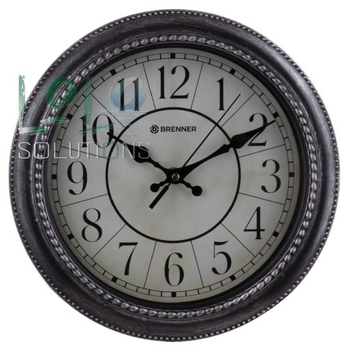 Zdjęcie oferty: Zegar ścienny TimeLux odcienie szarości, srebrny 2