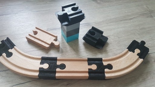 Zdjęcie oferty: Adapter 10 x Lego Duplo do toru drewnianego Ikea 