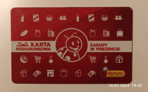 Zdjęcie oferty: KARTA PODARUNKOWA IDEALNA DLA DZIECI!!! UNIKAT