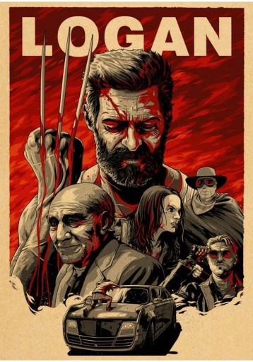 Zdjęcie oferty: PIĘKNY plakat filmowy vintage LOGAN VOLVERINE