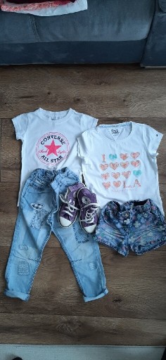 Zdjęcie oferty: Paka ZARA,CONVERSE 28,TOMMY 4-5 lat ,110,LATO