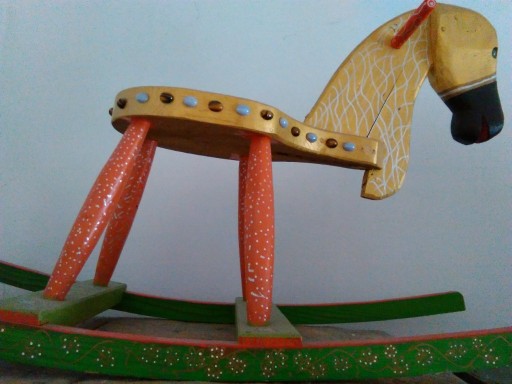 Zdjęcie oferty: Drewniany koń na biegunach-rękodzieło